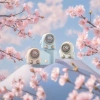 Penguin-shaped neck-hanging USB mini handheld fan, rechargeable portable electric fan Specification image